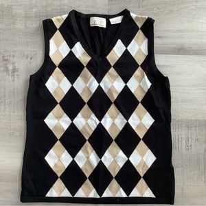 EP Pro Argyle Knit Vest